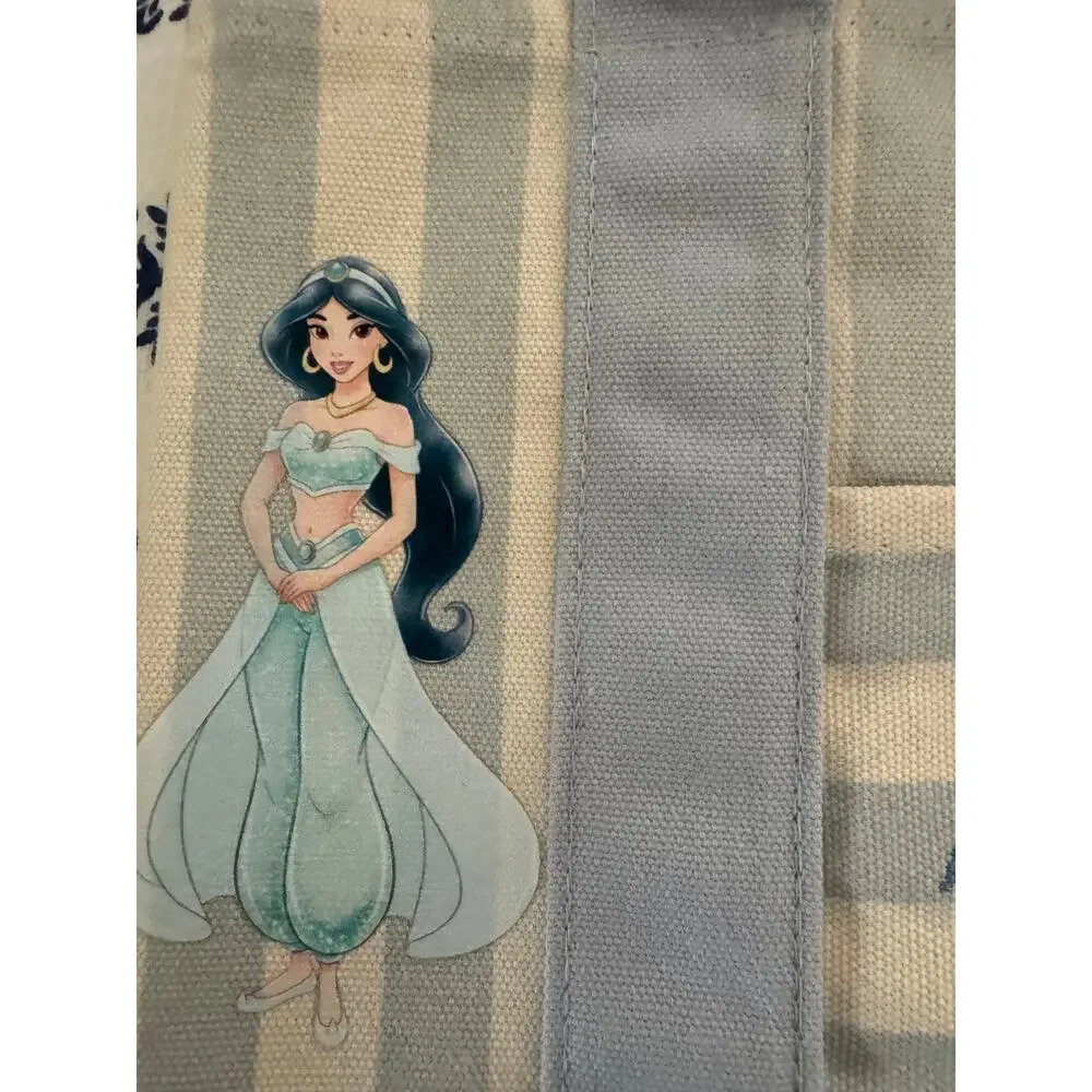 Disney Jasmine Double Sided Striped Custom Made Trader Joes Mini Tote